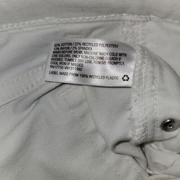 Cat & Jack Super Stretch Skinny Jeans White Size 14 - Picture 4 of 4